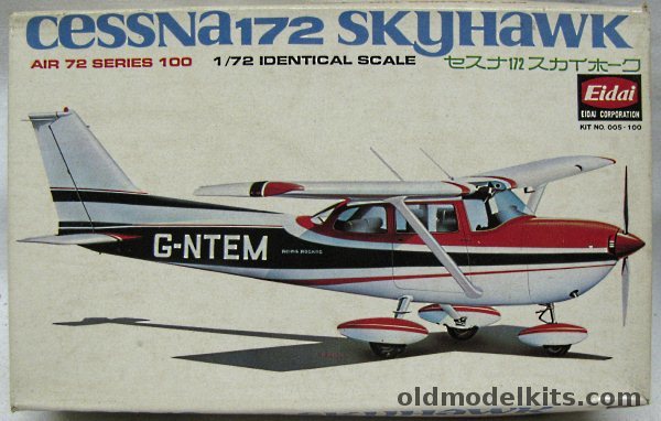 Eidai 1/72 Cessna 172 Skyhawk, 005-100 plastic model kit